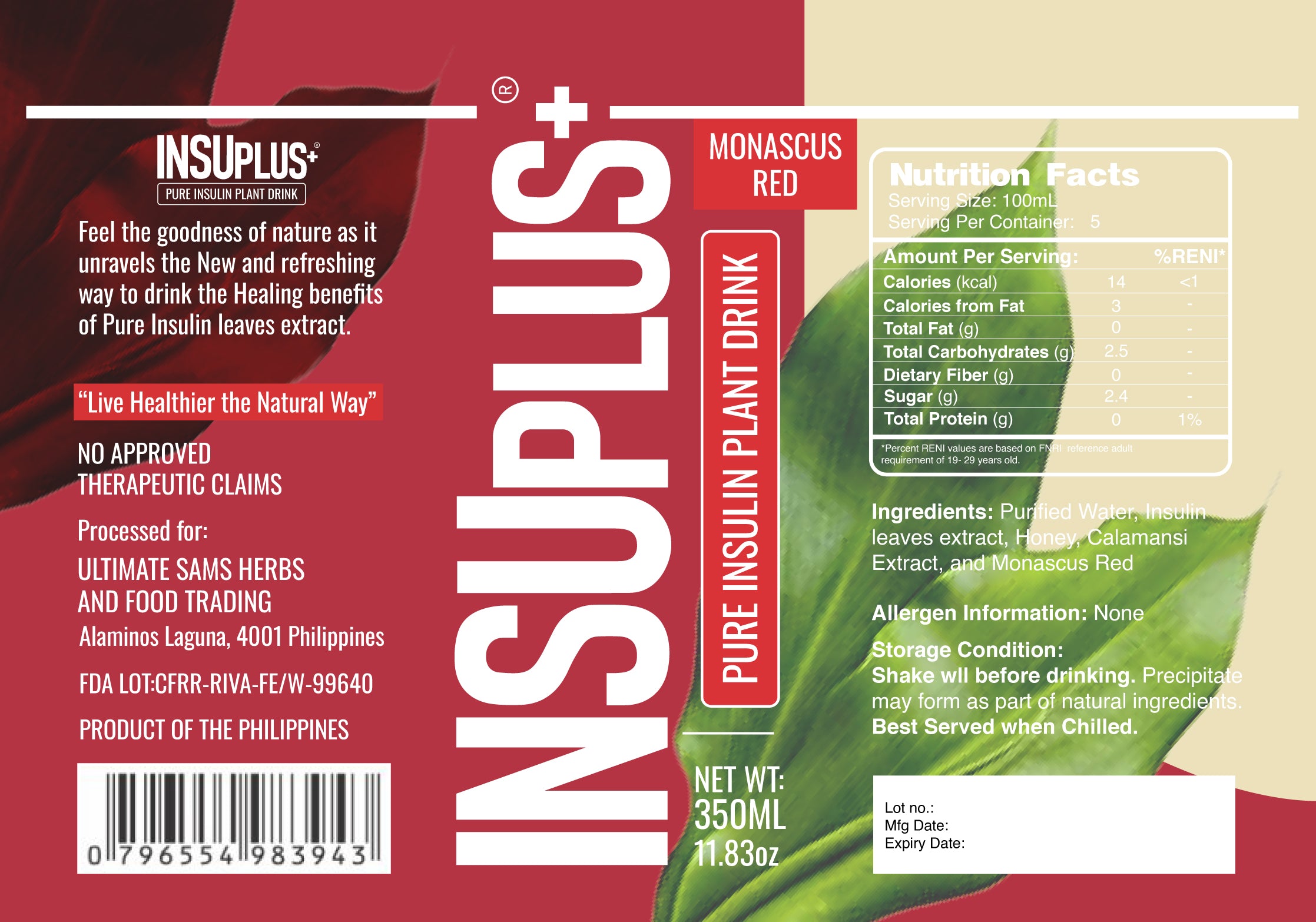INSUPLUS+ PURE INSULIN PLANT JUICE
