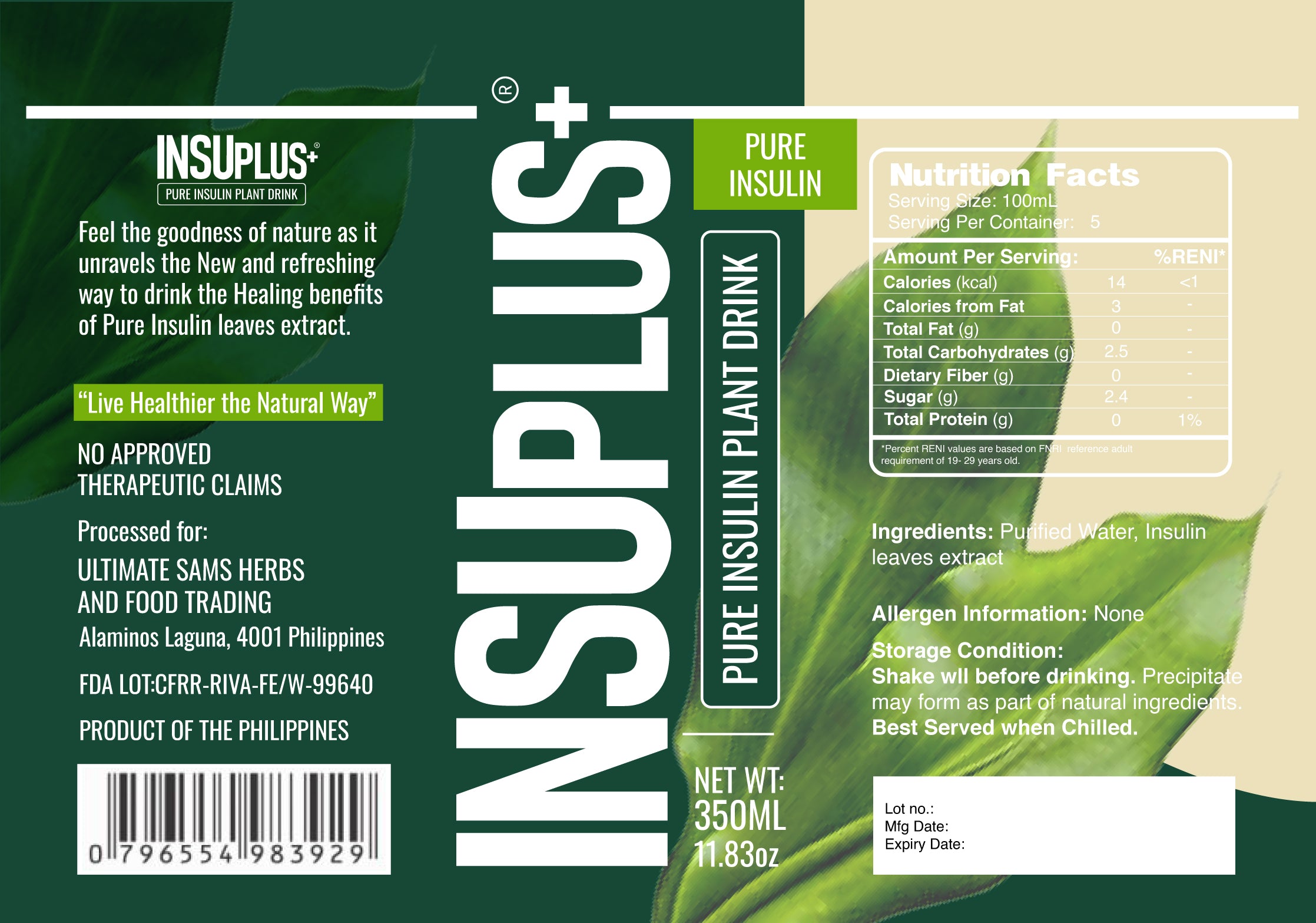 INSUPLUS+ PURE INSULIN PLANT JUICE