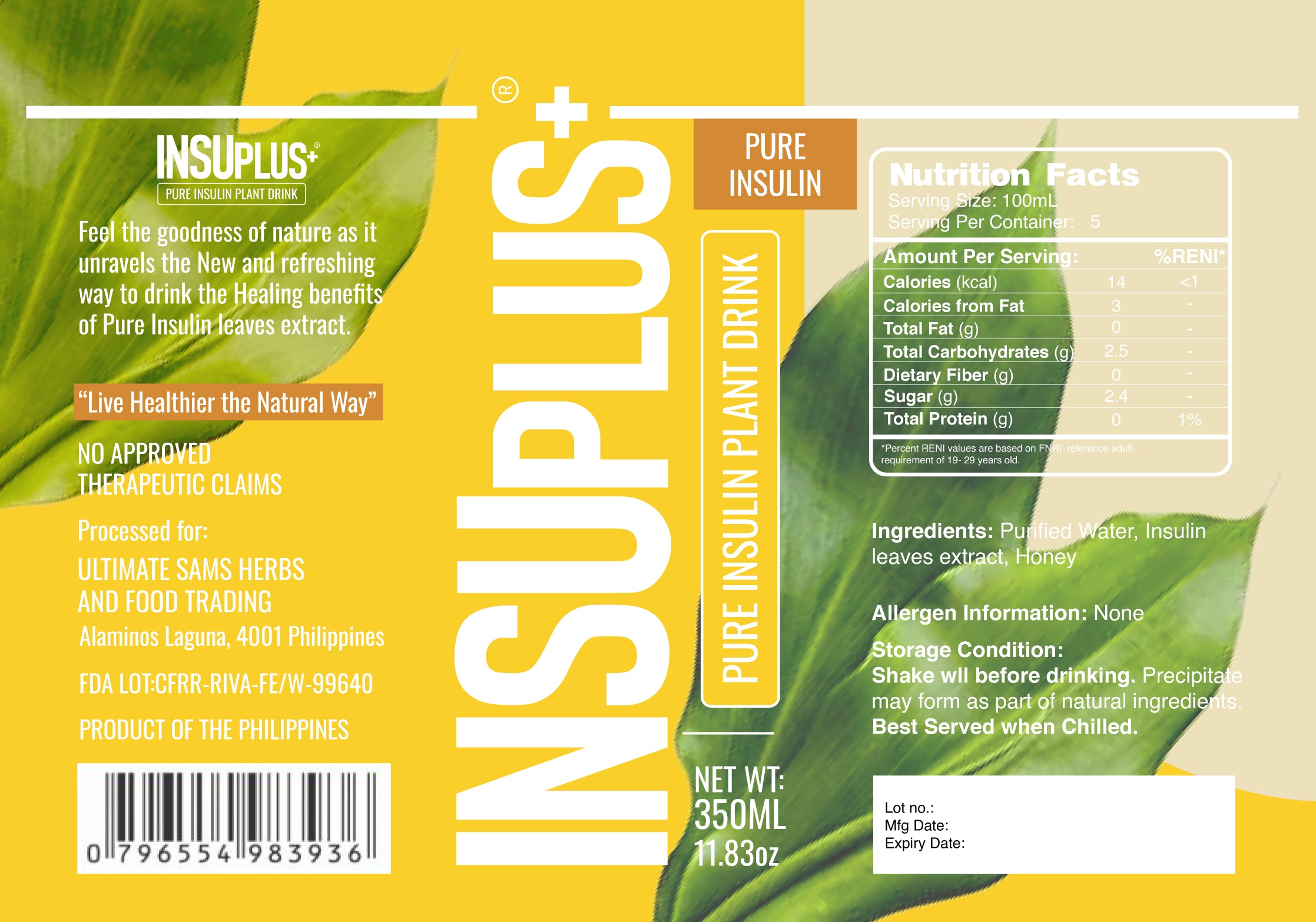INSUPLUS+ PURE INSULIN PLANT JUICE